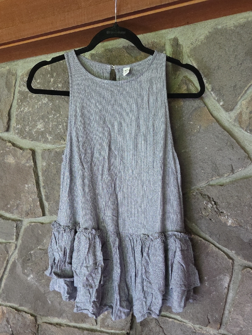 BP. XXS Heather Gray Ribbed Tank Top